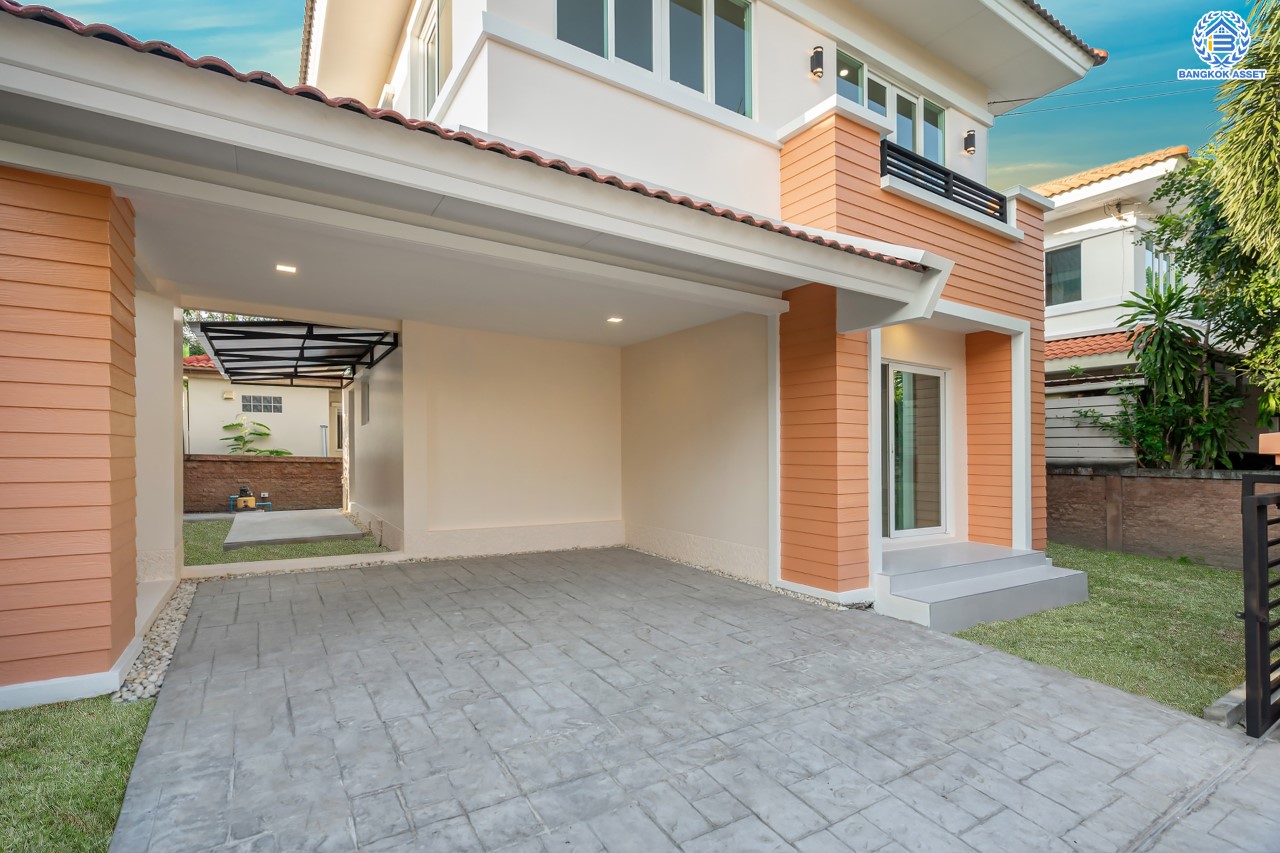 บ้านมือสองตกแต่งใหม่ คุณภาพแบรนด์ Q.House ม.คาซ่าวิลล์ ราชพฤกษ์-แจ้งวัฒนะ เนื้อที่ 50.6 ตร.ว. ฟังก์ชัน 3 ห้องนอน 2 ห้องน้ำ จอดรถได้ 2 คัน ทำเลศักยภาพ ติดถนนราชพฤกษ์ ใกล้ทางด่วนแจ้งวัฒนะ และเซ็นทรัลแจ้งวัฒนะ